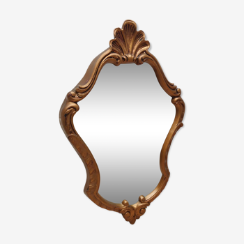 Miroir baroque doré 50x32cm