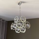 Sputnik Saturn pendant light. 1970. Space Age. Italy.