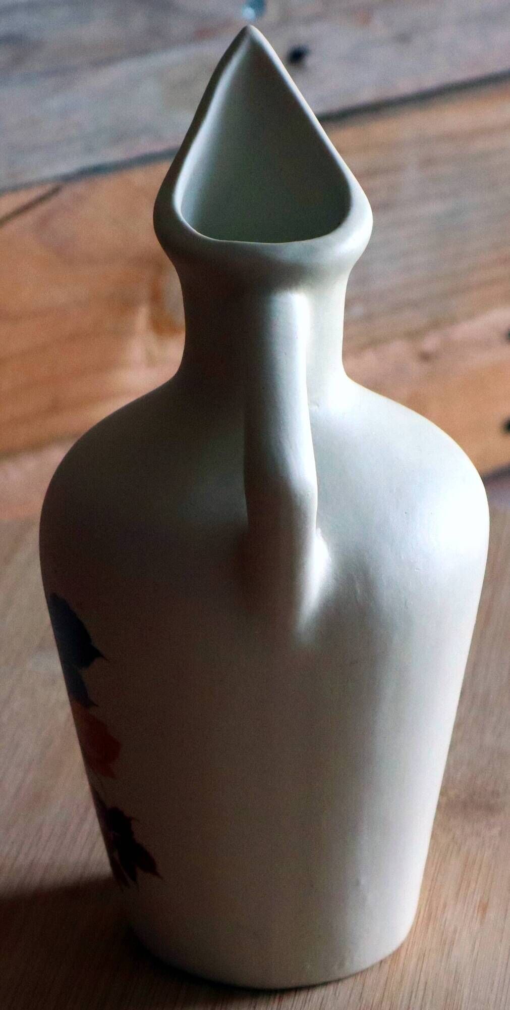 Jug / Vase jug in ceramic with a sunflower design (1970s)