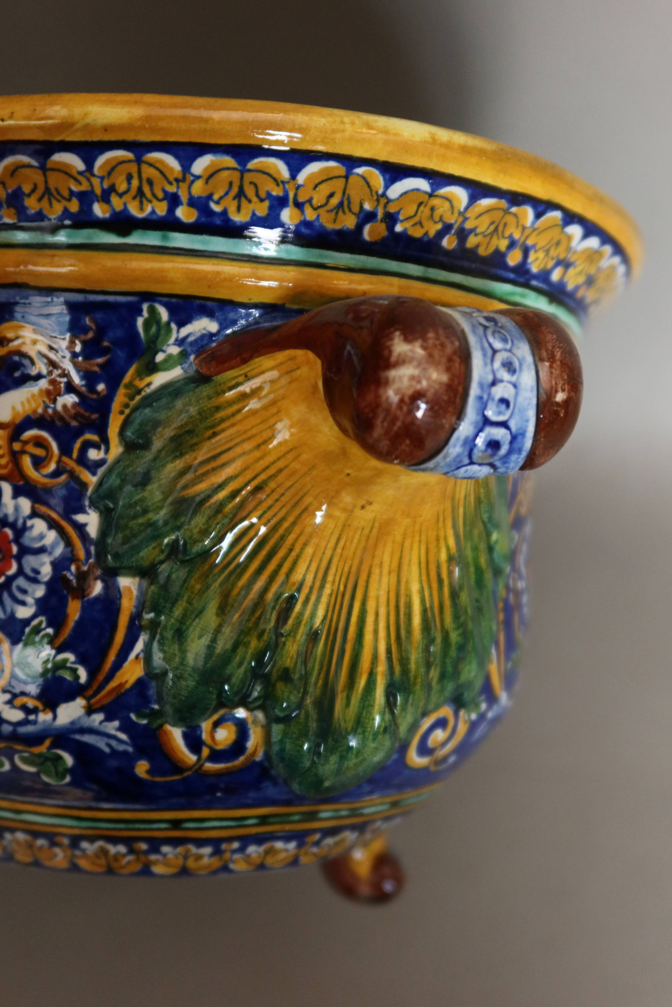 jardinière en faience de Gien
