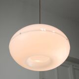 Italian Space Age Big White Doughnut Lamp, 70s