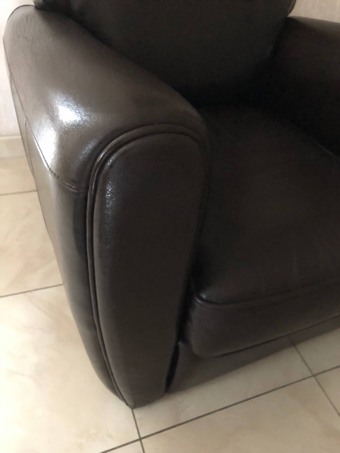 Vintage leather club chair