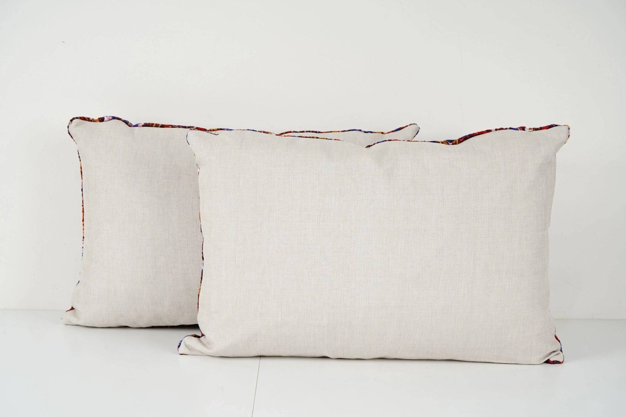 Set of 2 vintage velvet cushion covers 41x61 cm