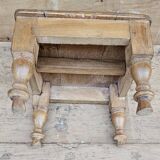 Old Art Deco tea table in Burmese teak