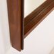 Italian mid century XL teak mirror, 1970s