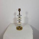 Vintage lamp in marble, glass and brass 1950s