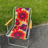 Vintage 70s Flower Power camping chair