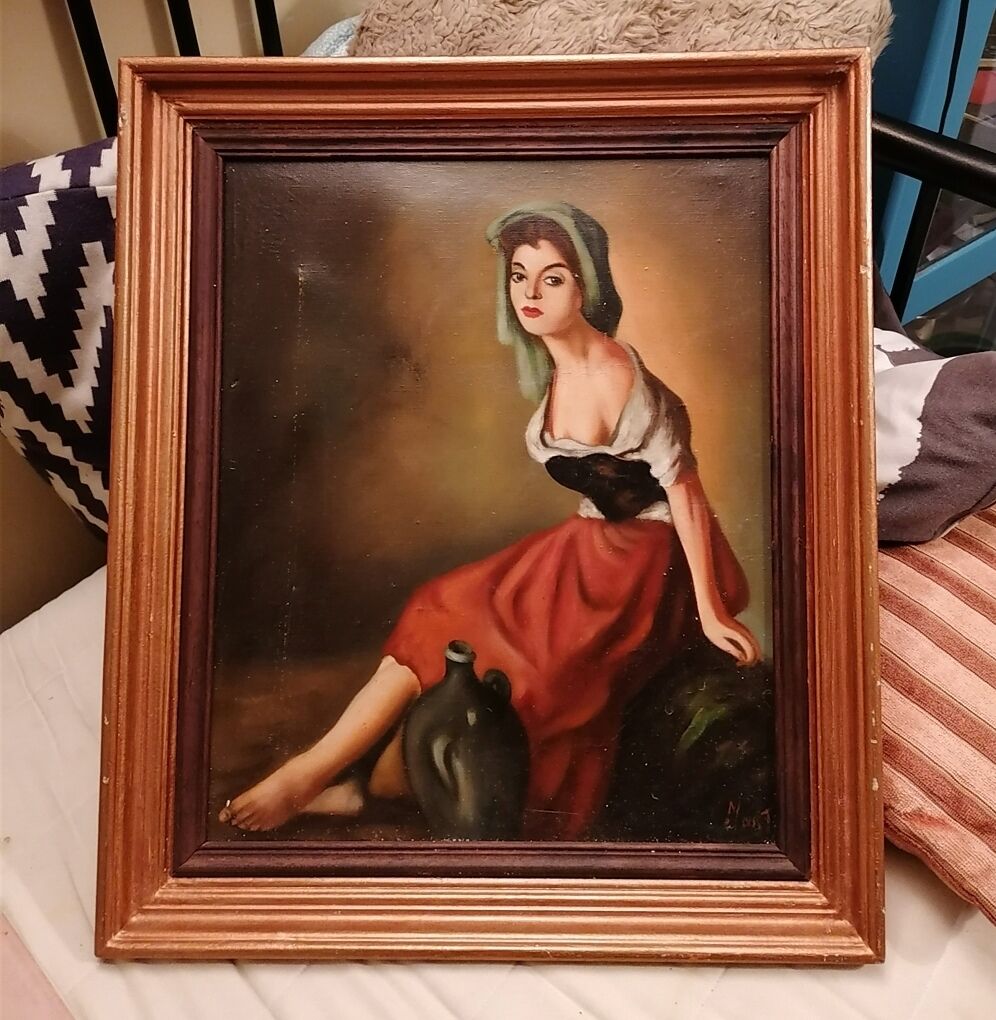 Oil on canvas, early 20th