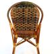 1950s-1960s handcrafted "Bistro Riviera" rattan chair