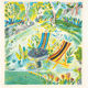 Summer in the Garden, color Lithograph