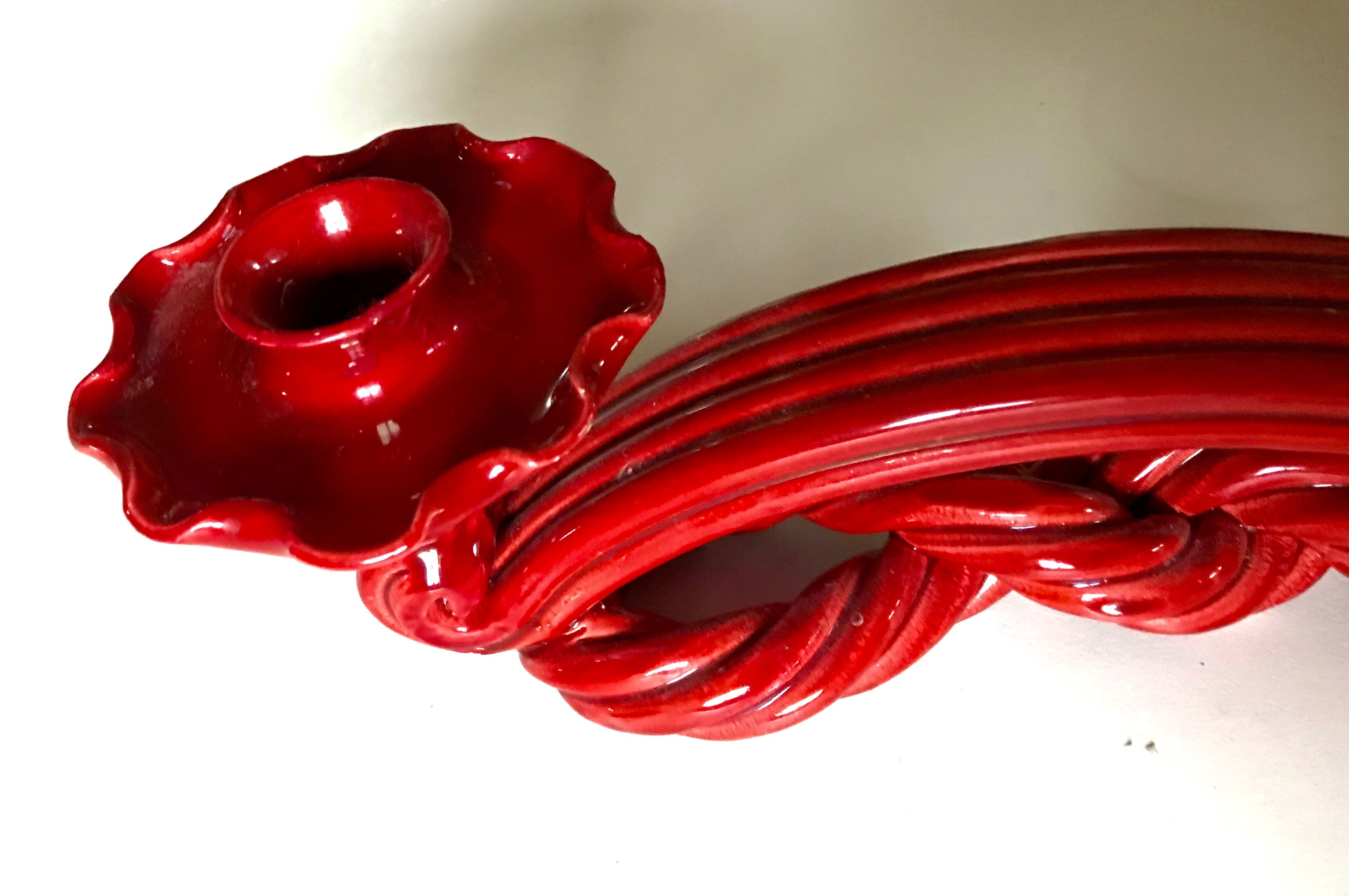 Vallauris ceramic candlestick