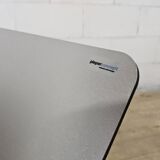 Modern metal minimalist side table with magazine rack / Dutch design