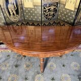 Louis Philippe half-moon dining table with 8 extensions 430 cm