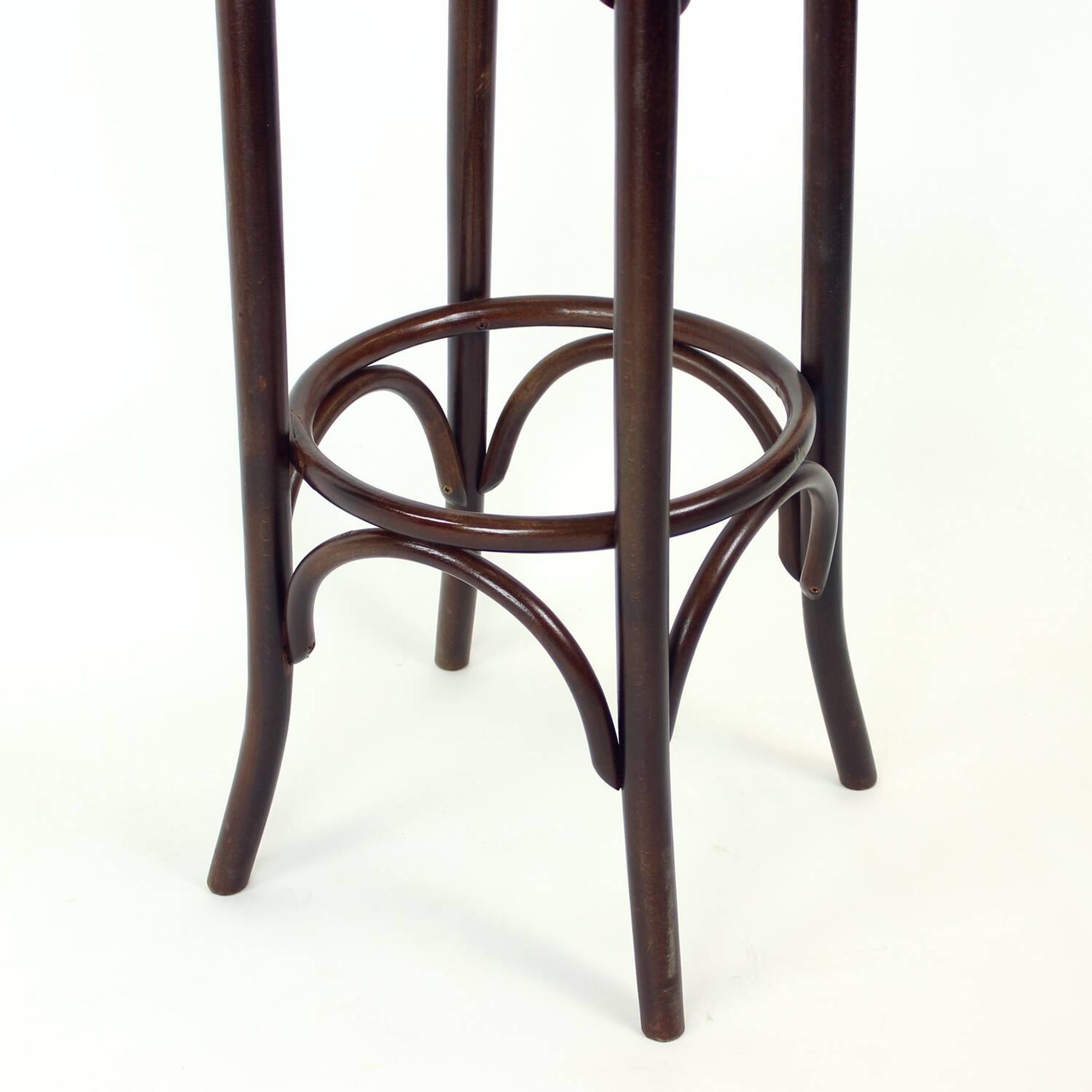 Thonet Design Bentwood Bar Stool No. 73 By Ton, 1950s