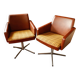 Set of 2 DDR Vintage Swivel Armchairs (1970s)