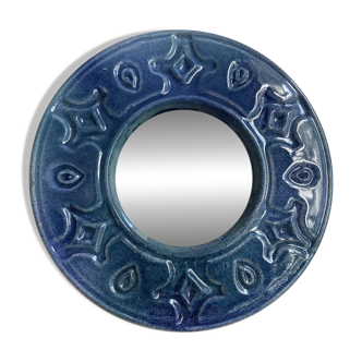 Ceramic mirror by Paul Artus from the 1960s.