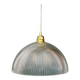 Striped glass pendant light