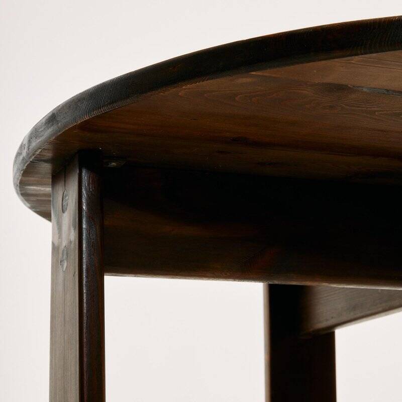 Hungarian Pine Dining Set by Mária Szedleczky, 1970s, Set of 5
