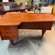 Boomerang desk double-sided by goran strand circa 1960 sweden