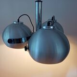 Brushed metal eye ball suspension