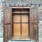Very large antique wardrobe, vintage dressing furniture.