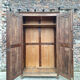 Very large antique wardrobe, vintage dressing furniture.