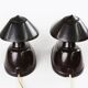 Brown Bakelite Lamps by Bauhaus for ESC Zukov 1930s