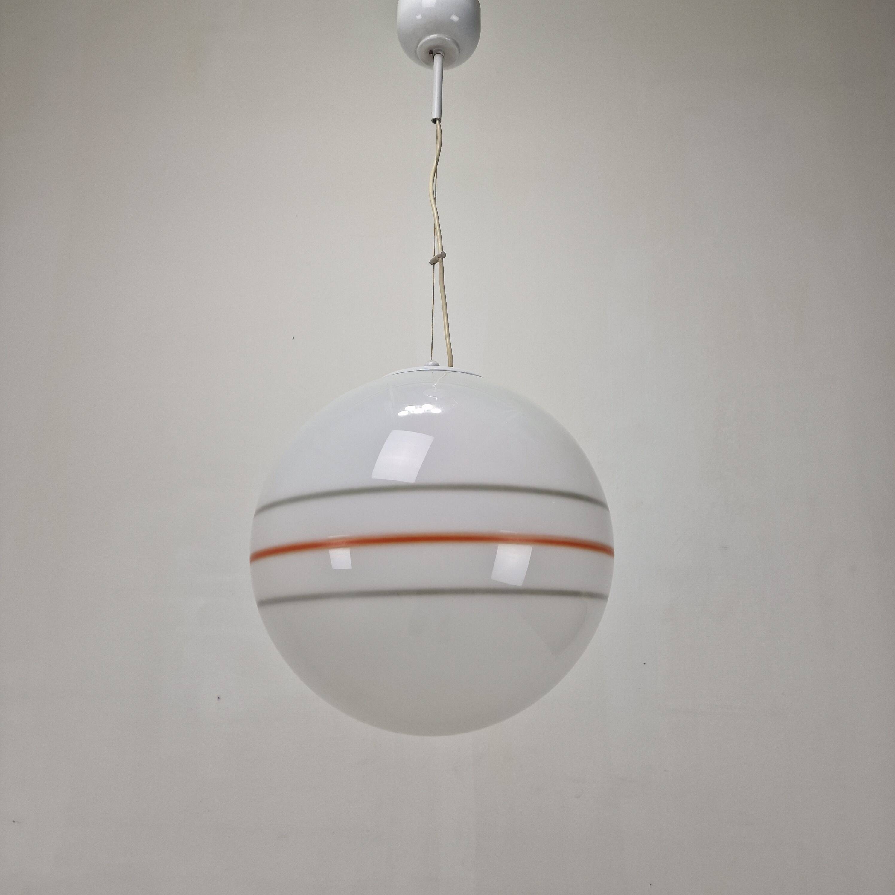 Italian Murano Glass Globe Chandelier, 1970s