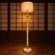 Antique Japanese handpainted floorlight white and gold (new shade)