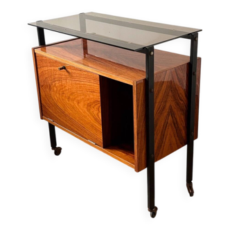 Bar cabinet on wheels