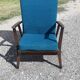 Armchair year 50 wood and fabrics