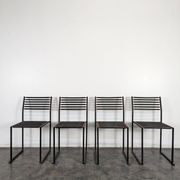 Set of 4 Memphis style chairs