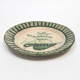 4 Vietri plates decorated by Fabbrica Ceramica Avallone, 1930s