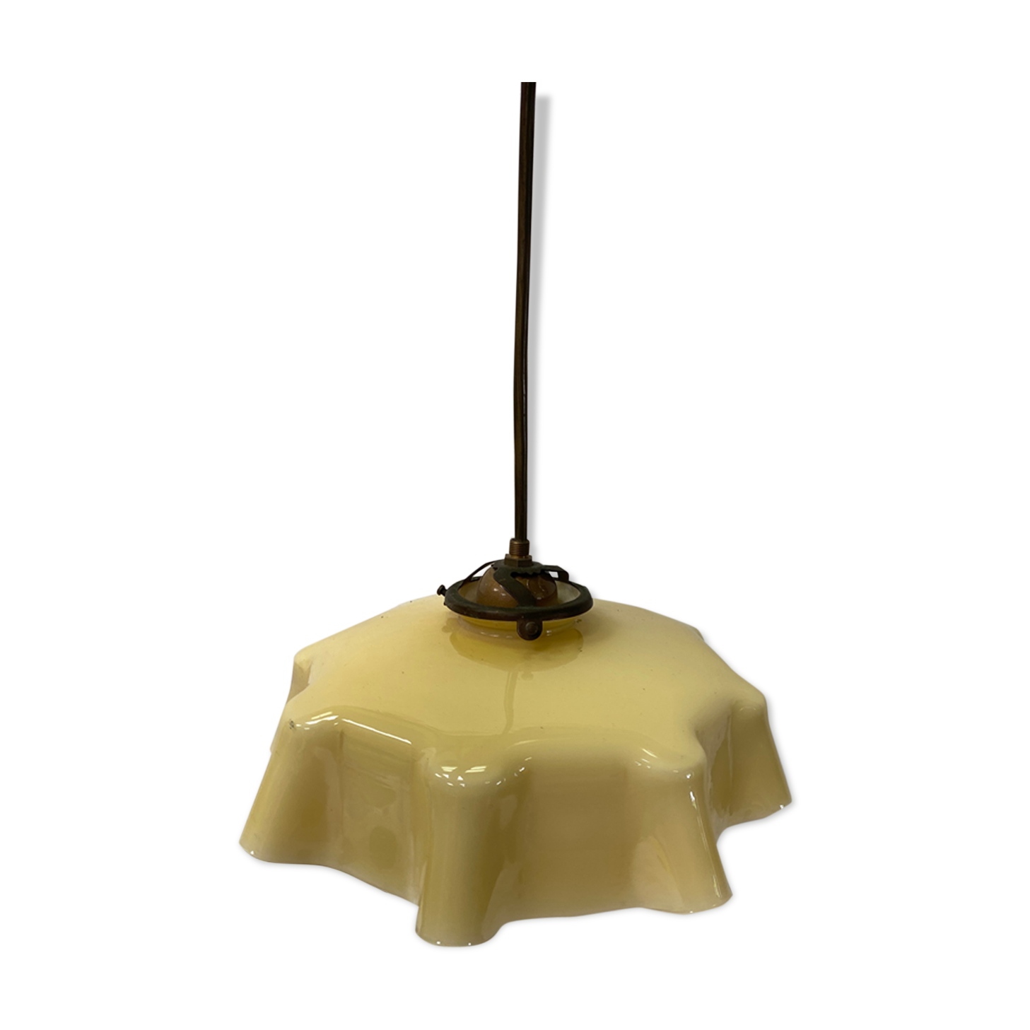 Vintage opaline suspension