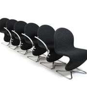 Verner Panton for Fritz Hansen 1973 Series 1-2-3 Butterfly Base