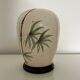 Vase signé décor bambous