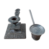 Old bronze and antique candlestick