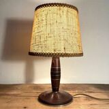 Vintage wooden base lamp