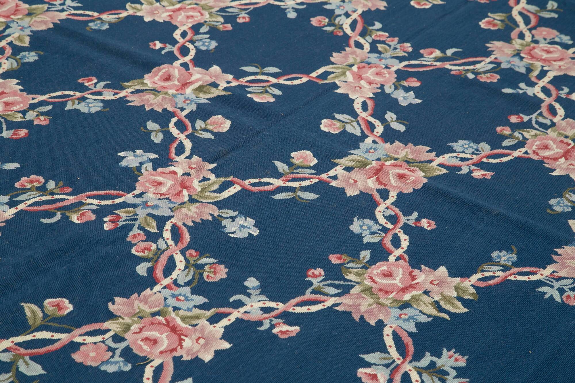 Handmade Vintage Flatweave Needlepoint Kilim 301 cm x 416 cm