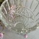 Four bohemian crystal vases