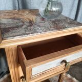 Walnut bedside table