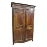 Louis XIV Style Wardrobe in Walnut 19th Century