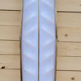 Large Stilux cinema wall lamp Art Deco Italy herringbone pattern