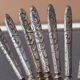 Rare Antique Art Nouveau Knife Set, Silver Plated 12 Fruit Knifes & Decor Stand