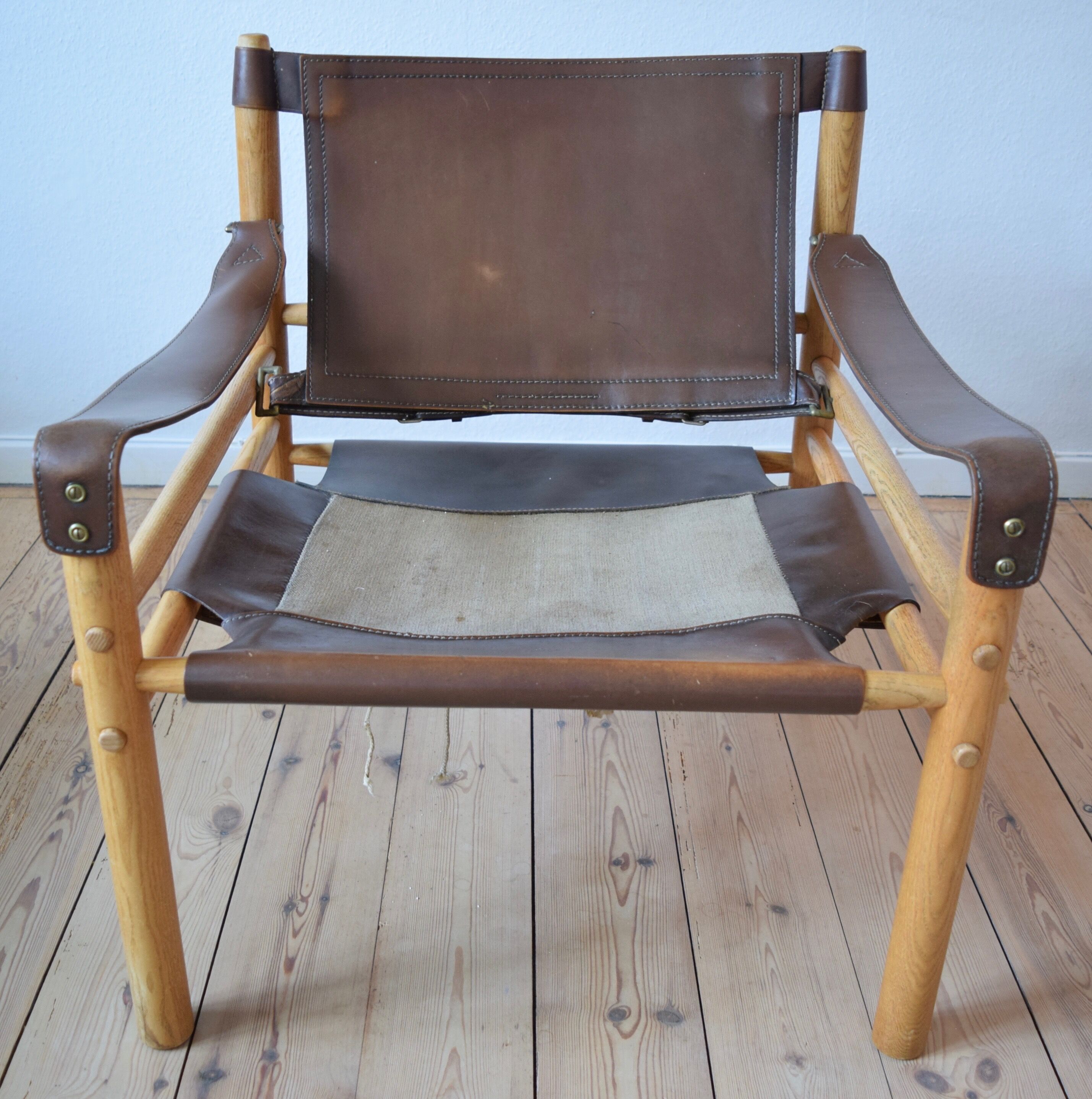 Midcentury Sirocco Safari armchair by Arne Norell, 1964