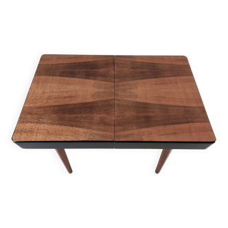 Art Deco dining table in walnut, 1960s