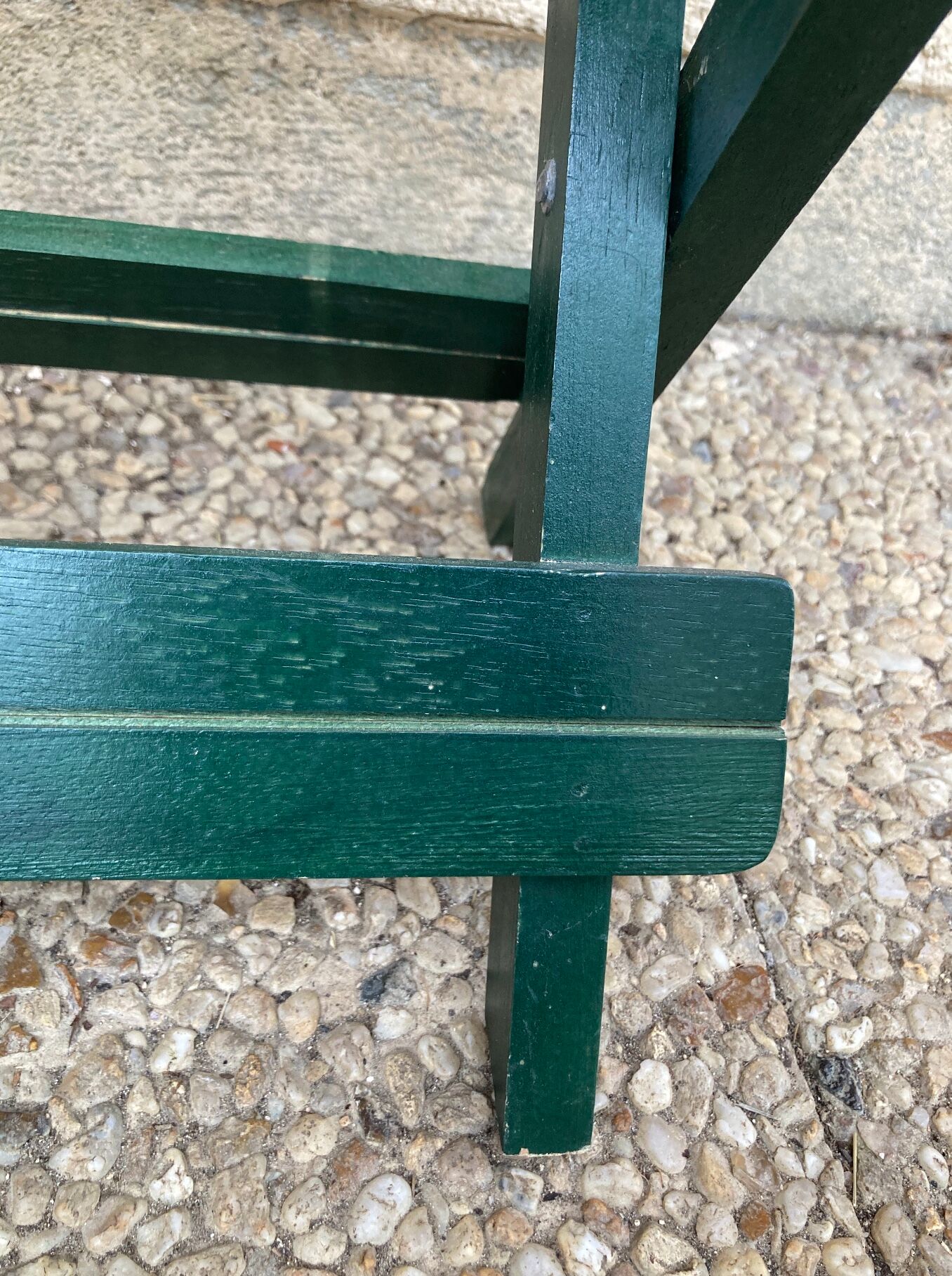 Folding stool in vintage canning