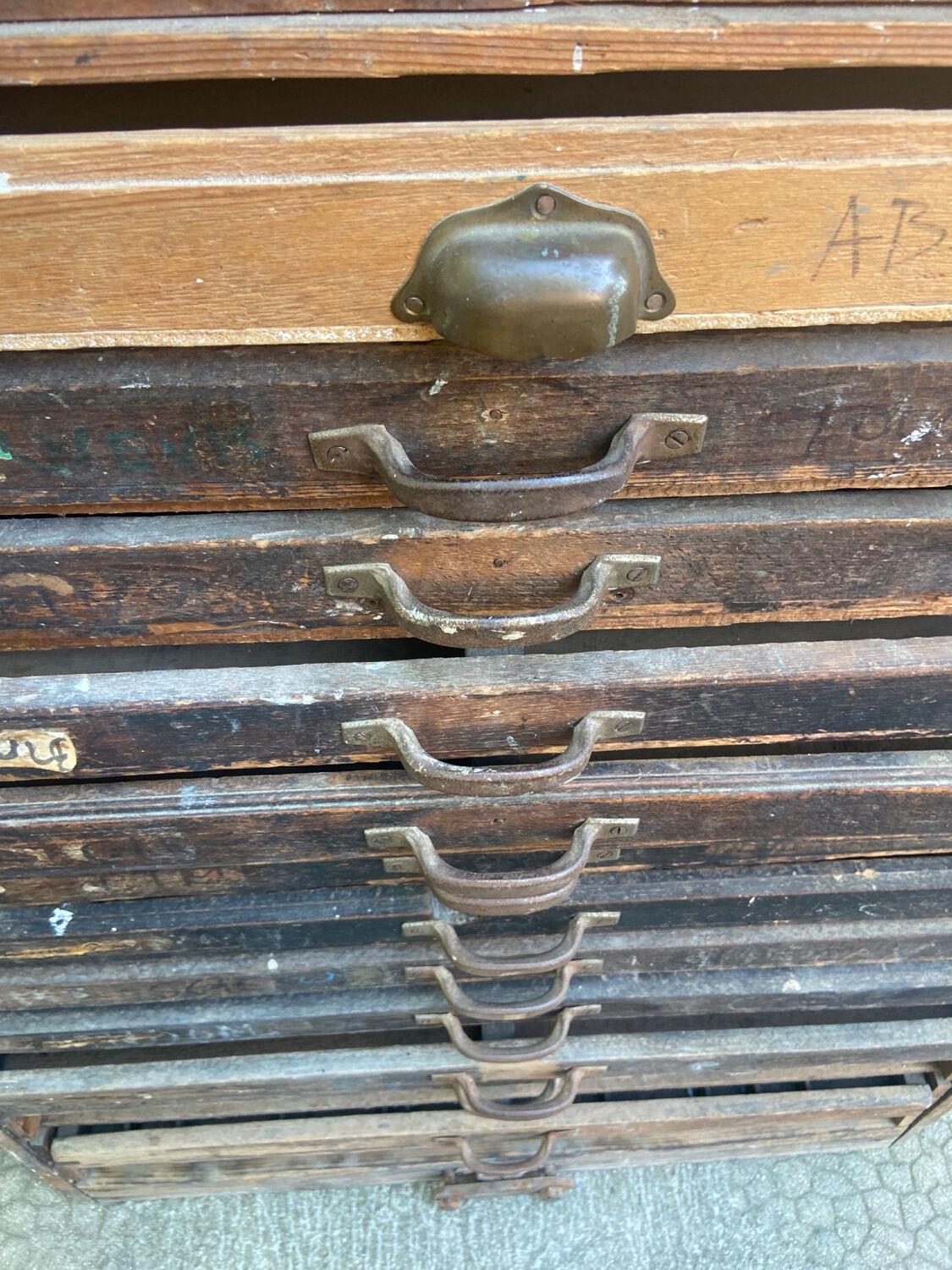 Old printing furniture