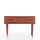 Commode scandinave en teck à 2 tiroirs