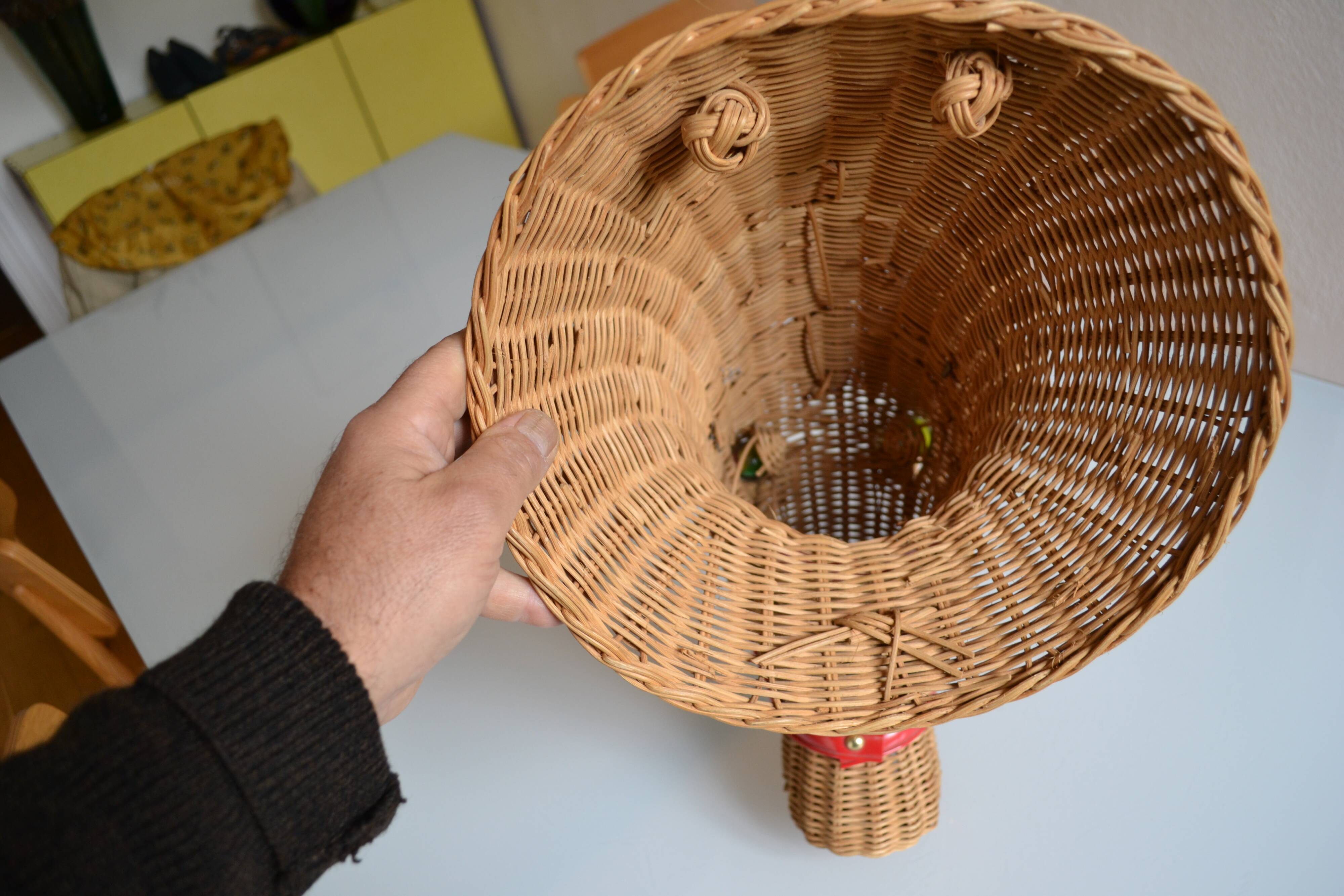 Rattan horse head 1960s 1970s